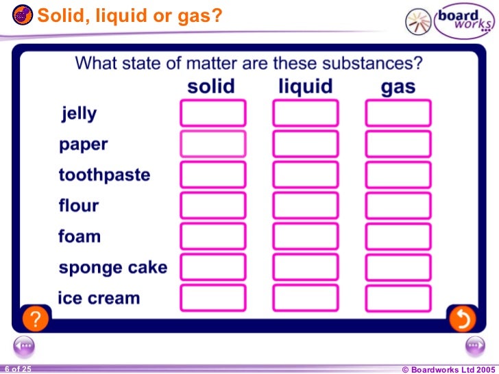 solids liquids and gases gas liquid solids