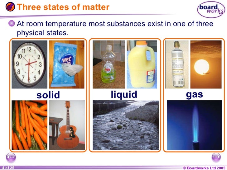 Solids, liquids and gases
