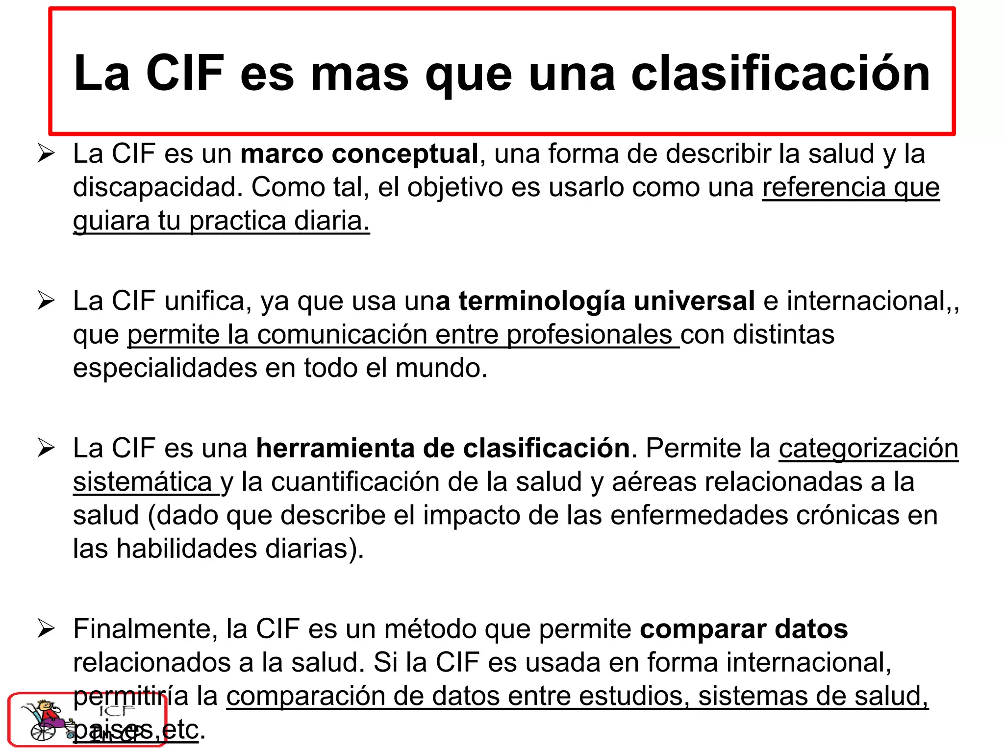 Componente Cif Conjuntos Básicos de la CIF para niños y jóvenes con Parálisis Cerebral ...