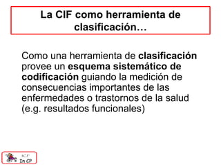 Componente Cif Conjuntos Básicos de la CIF para niños y jóvenes con Parálisis Cerebral ...