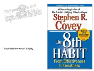 Submitted by Allison Begley
 