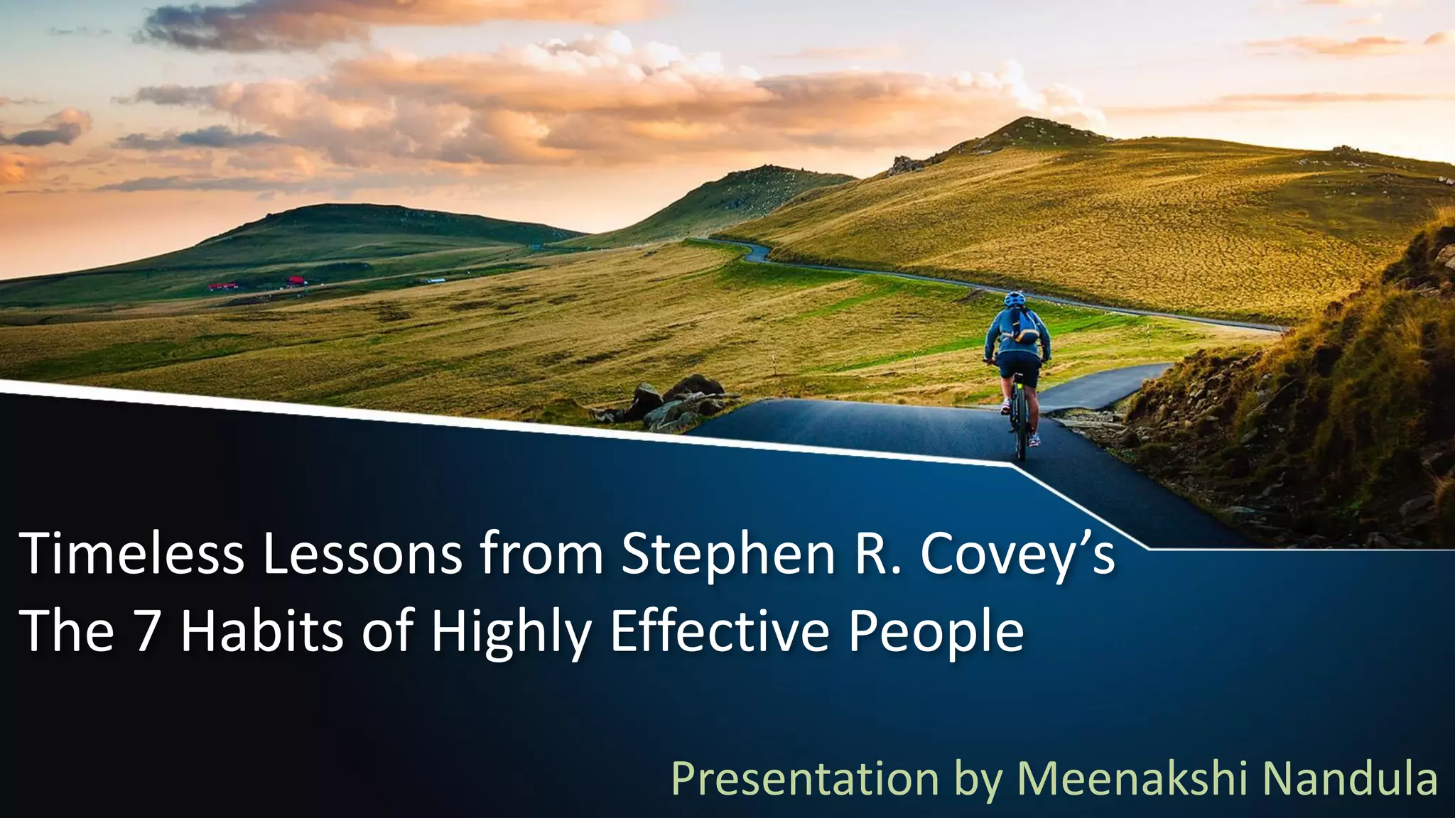 Timeless Lessons from Stephen Covey's The 7 Habits of Highly Effective ...