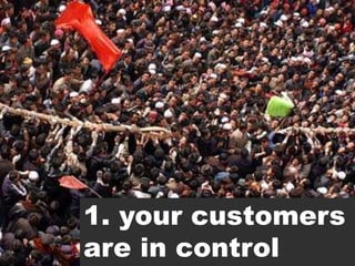 Sitecore. Compelling Web Experiences




                               1. your customers
        Page 10
                               are in control
                                       www.sitecore.net
 