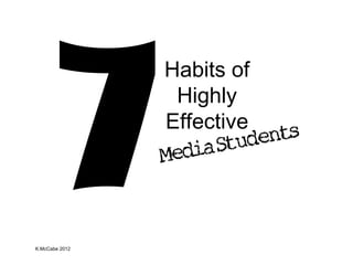 Habits of
Highly
Effective

K.McCabe 2012

 