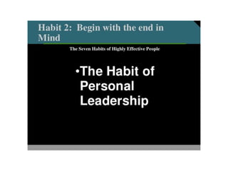 7 habits of highly effective people   presentation by shankar