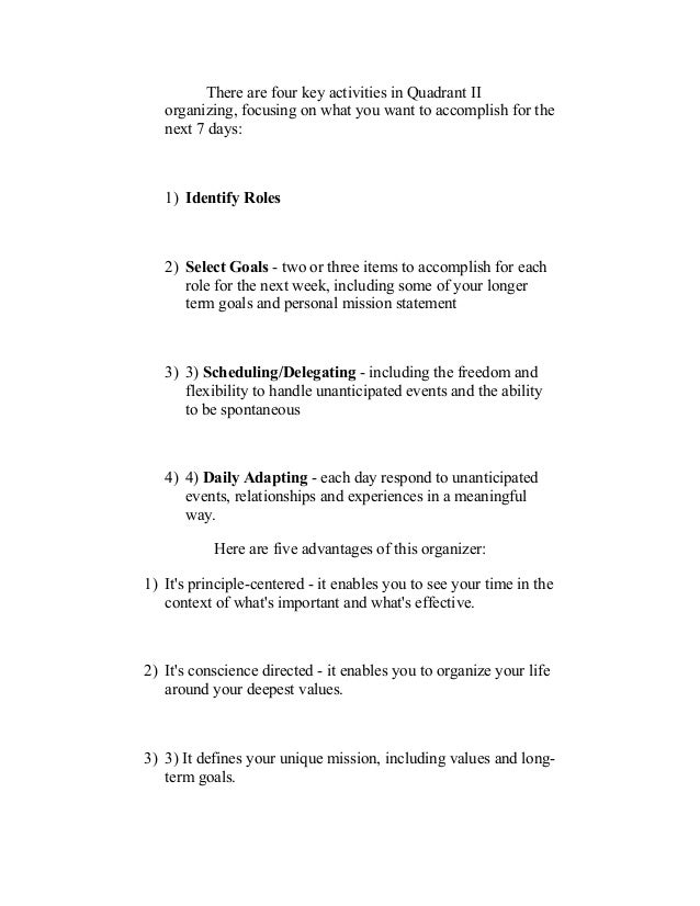 7 habits of highly effective people chapter summary