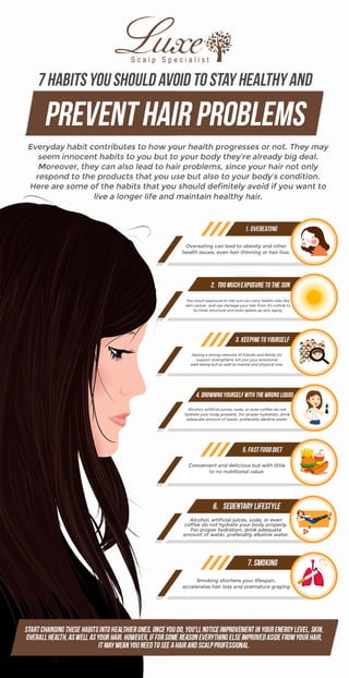 7 Habits You Should Avoid To Stay Healthy And Prevent Hair Problems