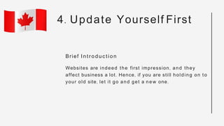 Brief Introduction
Websites are indeed the first impression, and they
affect business a lot. Hence, if you are still holdi...
