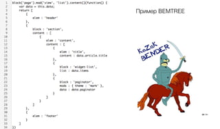 Пример BEMTREE
32 / 61
 