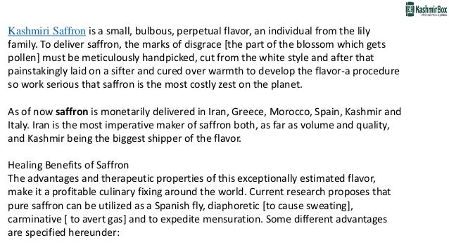 7 health benefits of saffron