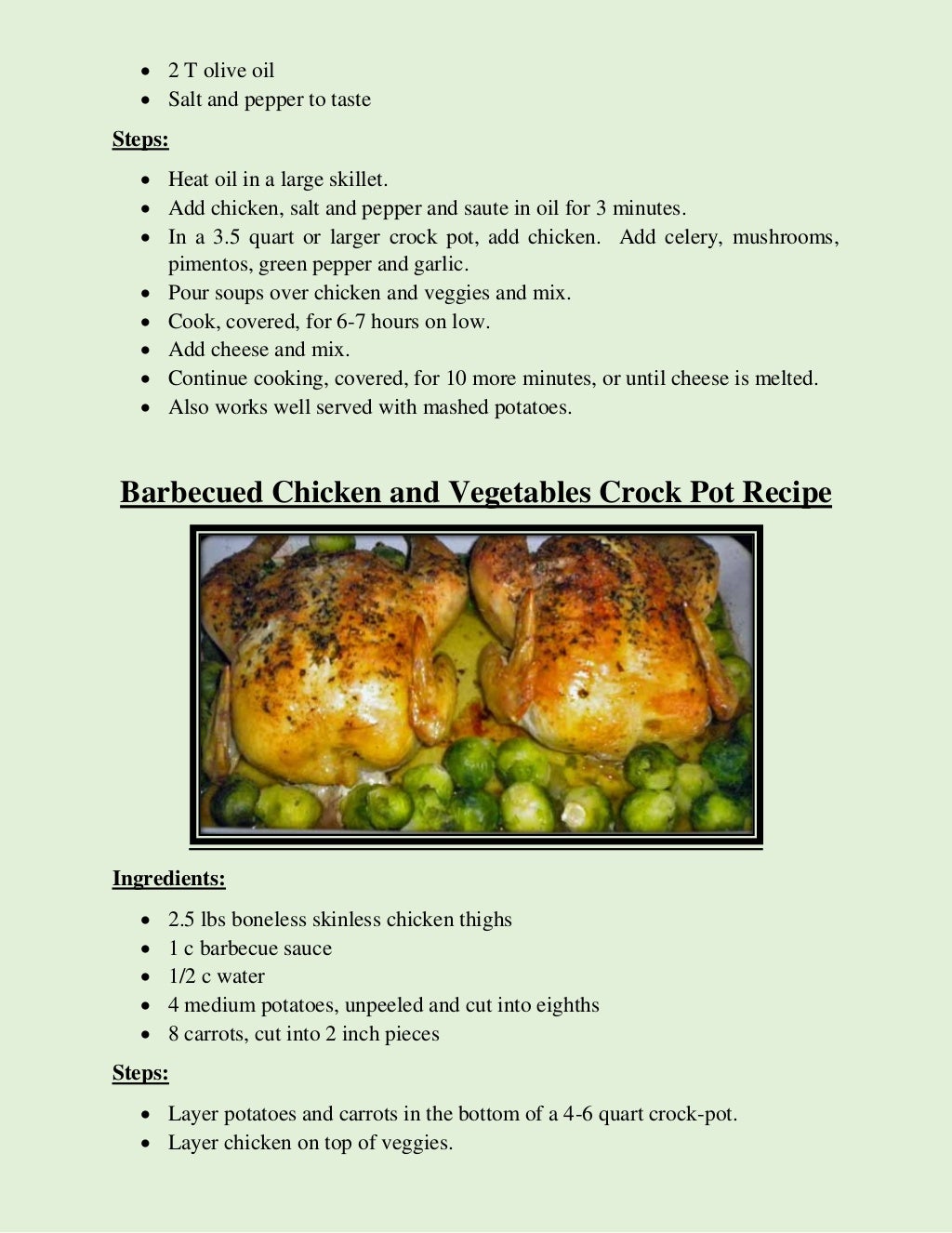 7 Healthy and Easy to Make Chicken Crock Pot Recipes