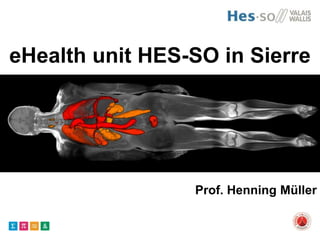eHealth unit HES-SO in Sierre
Prof. Henning Müller
 