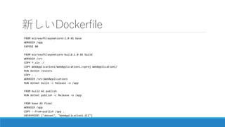 ASP.NET Core のお気に入りの機能たち (docker向け) | PPTX