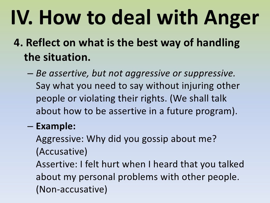 7 How To Handle Anger