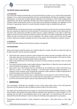 7 how to write a report and presentation v3 | PDF
