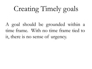 Time Frame Goal Example HR Goal Setting.ppt