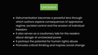 Beyond Humanity: A Comparative Analysis of Dehumanisation in Dystopian ...