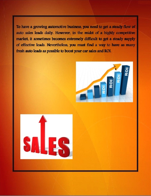 7 Ideas for Finding Auto Sales Leads