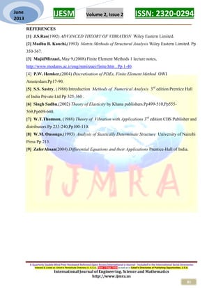 Finite Element Approach to the Solution of Fourth order Beam Equation ...