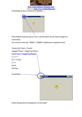 ejercicio visual basic 7 imagenes e iconos en movimiento | PDF