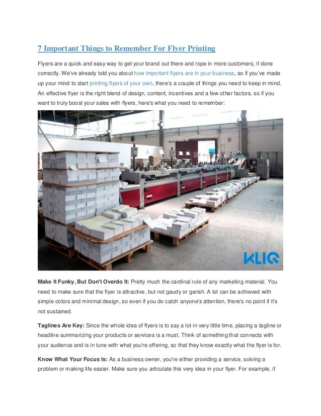 7 important things to remember for flyer printing flyers do something