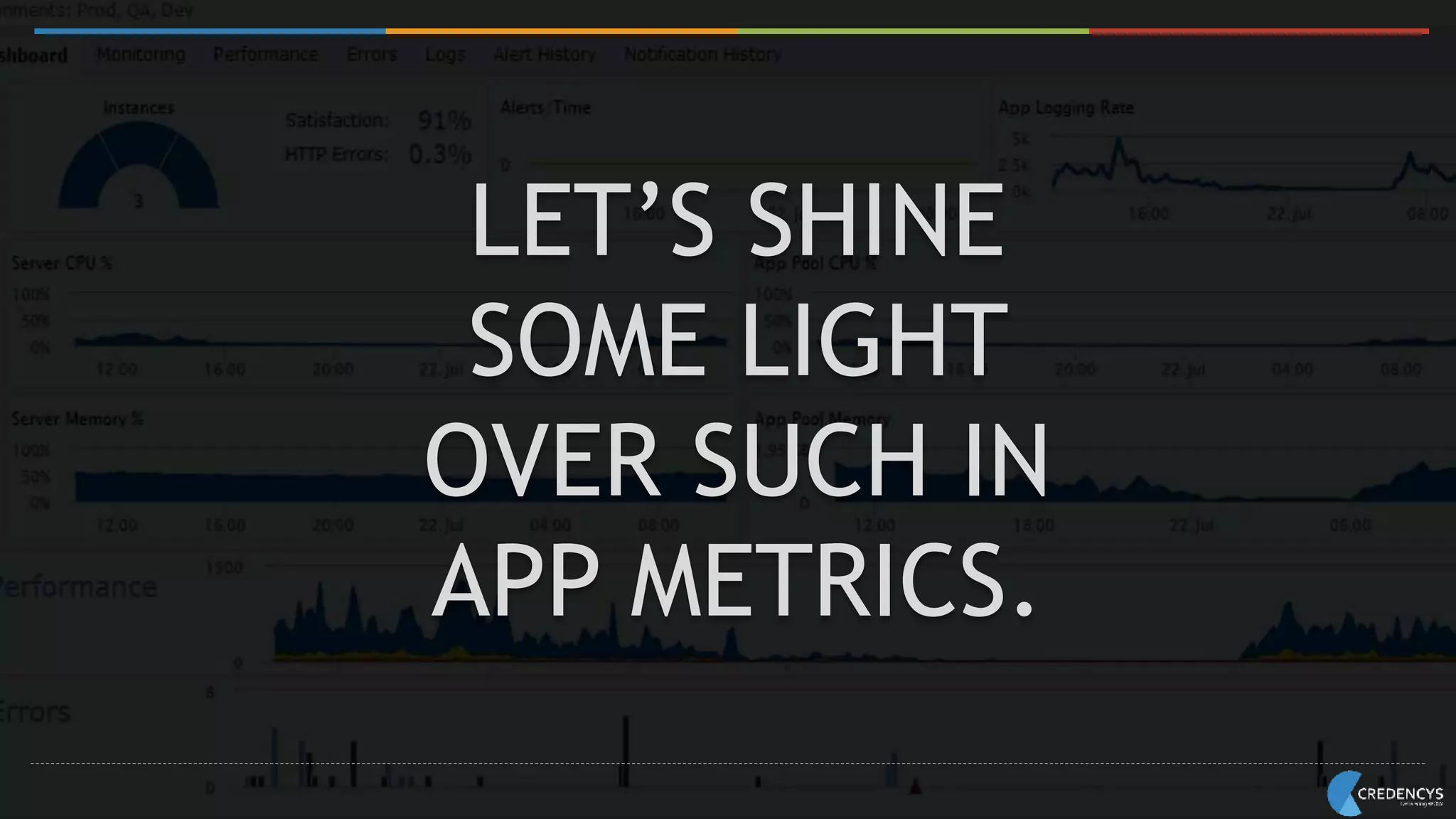 LET’S SHINE
SOME LIGHT
OVER SUCH IN
APP METRICS.
 