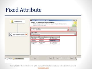 Copyright 2014 © Ram Kedem. All rights reserved. Not to be reproduced without written consent 
ramkedem.com 
Fixed Attribute  