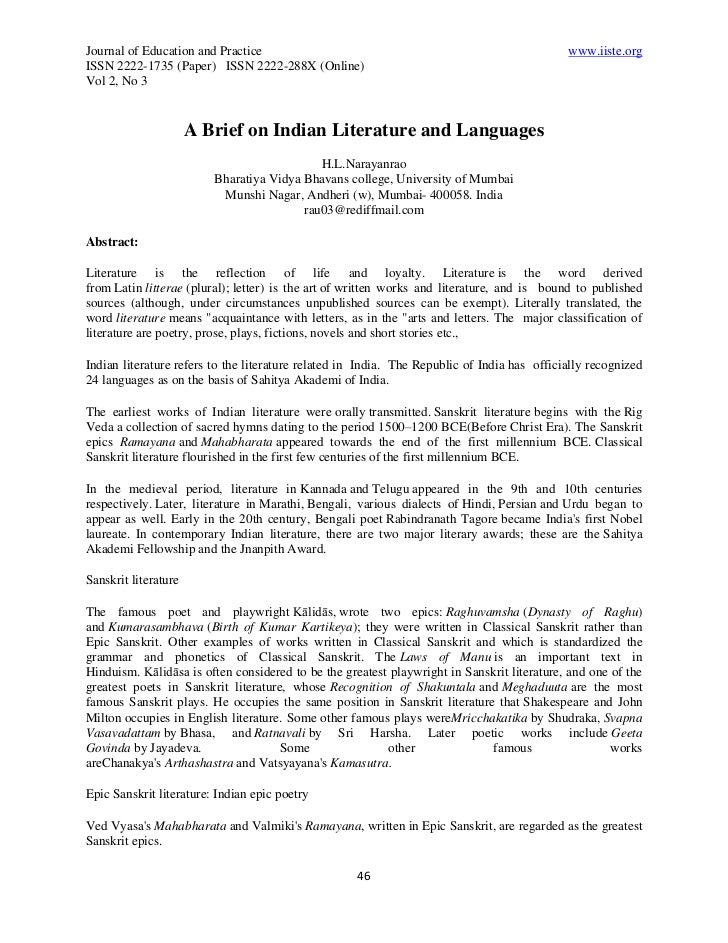 7 Indian Literature 46 49