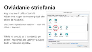 7 - Strieľanie a health bar | Construct 2 | PPTX