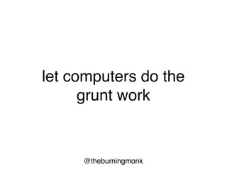 @theburningmonk
Check.Quick (``append + reverse = reverse + prepend`` id)
// Falsifiable, after 2 tests (4 shrinks) (StdGen
(1855582125,296080469)):
Original:
‘013' ["}k"; ""; “"]
Shrunk:
true [false]
 