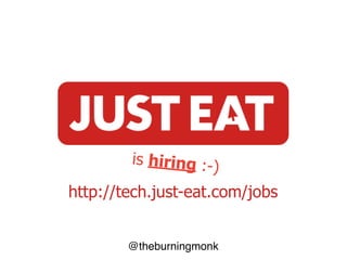 @theburningmonk
Special cases aren't special enough to
break the rules.
- the Zen of Python
 