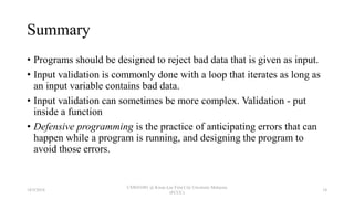 7 Input Validation | PPTX
