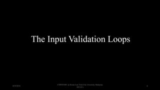 7 Input Validation | PPT