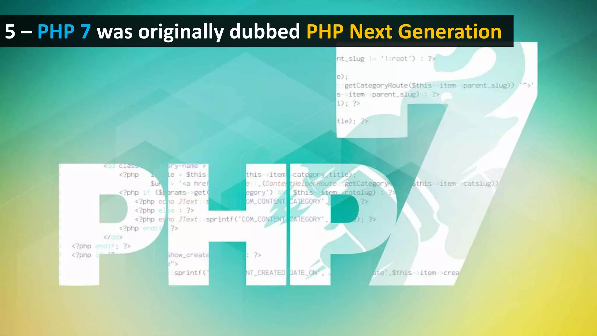 7 Interesting Facts about PHP that You Never Knew | PPT
