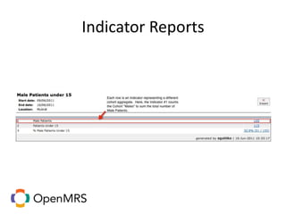 Indicator Reports
 