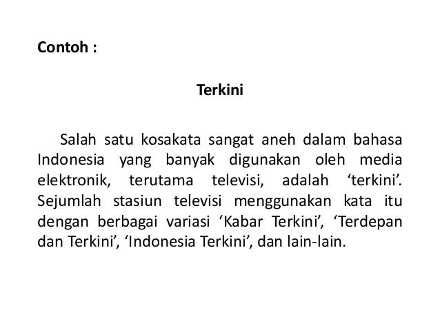 Jenis Jenis Tulisan Dalam Bahasa Indonesia