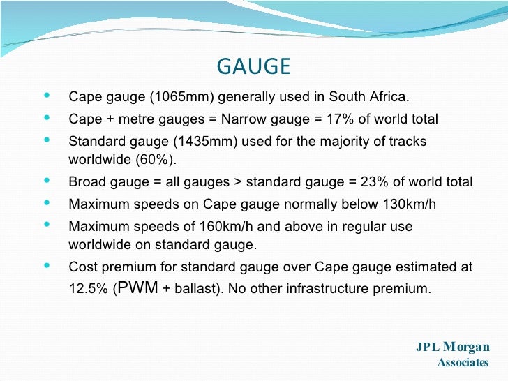 Standard or Metre Gauge