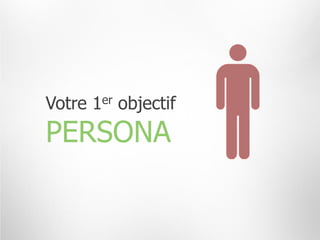 Votre 1er objectif
PERSONA
 