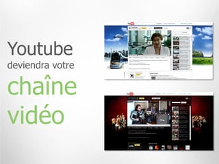 Youtube
deviendra votre

chaîne
vidéo
 