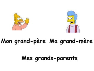 Mon grand-pèreMa grand-mèreMesgrands-parents