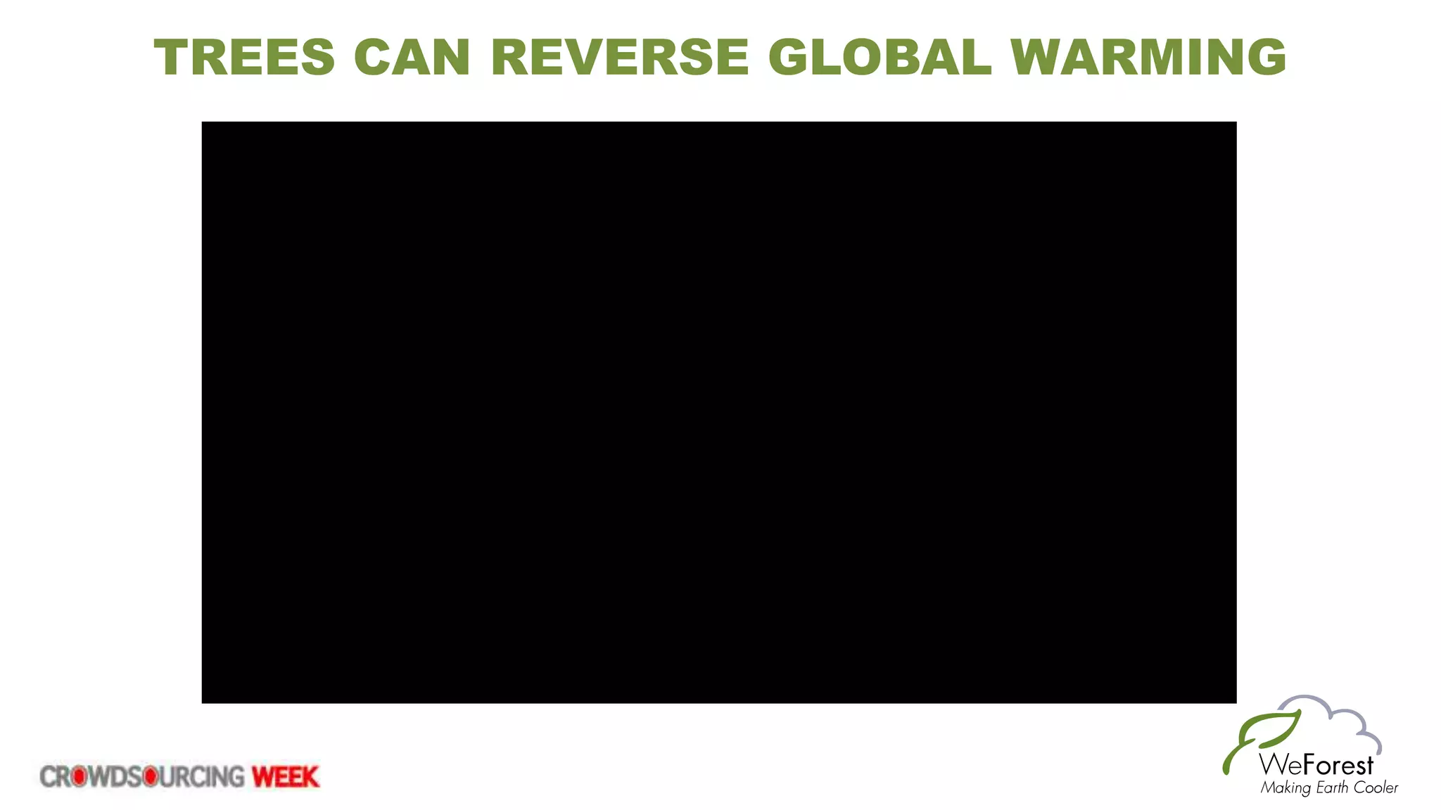 TREES CAN REVERSE GLOBAL WARMING
 