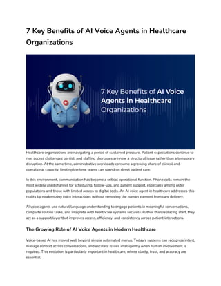 7 Key Benefits of AI Voice Agents in Healthcare Organizations.pdf