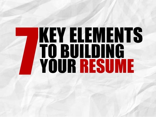 how to build your resumes