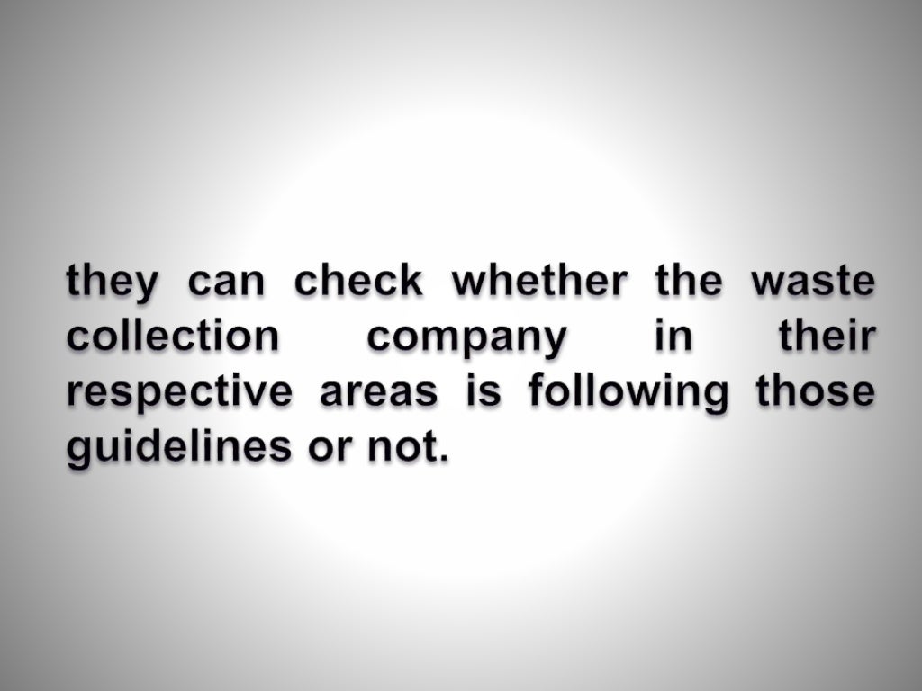 7 key objectives of waste management