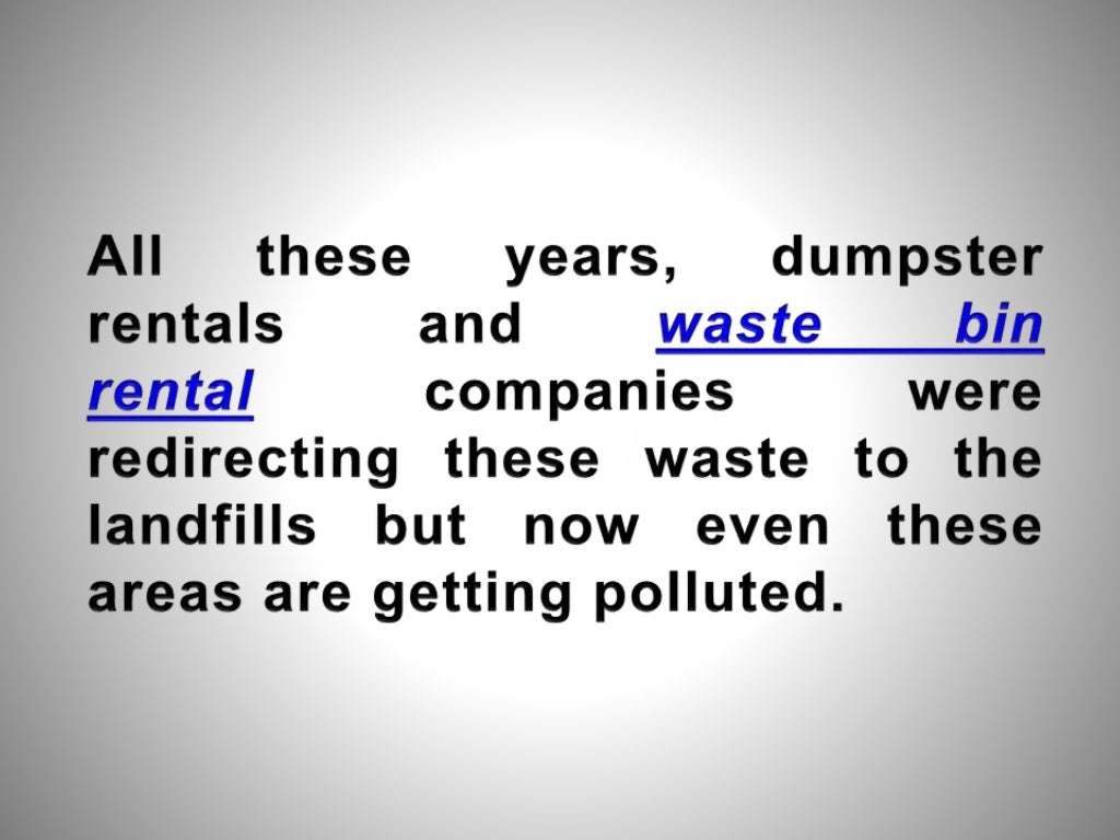 7 key objectives of waste management