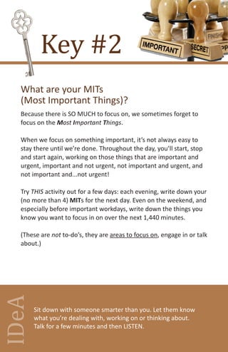 7 Keys To A More Productive Day | PDF