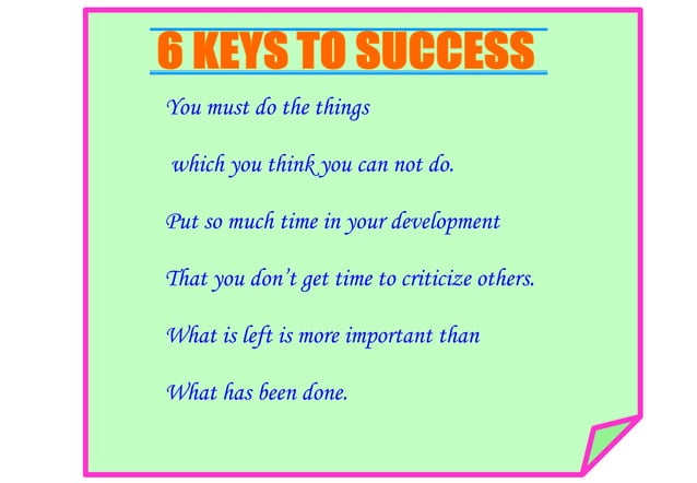 7 keys to success.ppt