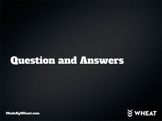 Question and Answers




MadeByWheat.com
 