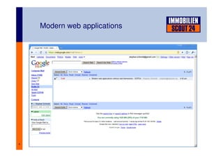 4
Modern web applications
 