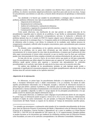 10
de problemas sociales. Al mismo tiempo, para completar esas distintas fases o pasos en la solución de un
problema, los ...